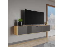 Тумба ТВМ-9 дуб крафт золотой/карбон вулкан