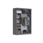 Шкаф-купе "Орион" 1,5 м. (Набор) Графит