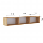 Тумба ТВМ-9 дуб крафт золотой/карбон вулкан