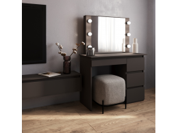 Стол косметический с подсветкой Сура 900х1360х400 Графит