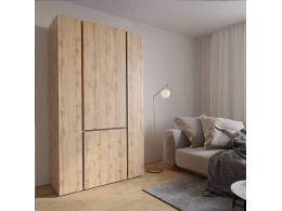 Шкаф распашной Сура 2 (1200х2100х480) Дуб вотан/ графит