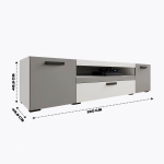 Тумба ТВМ-8 белый/серый графит