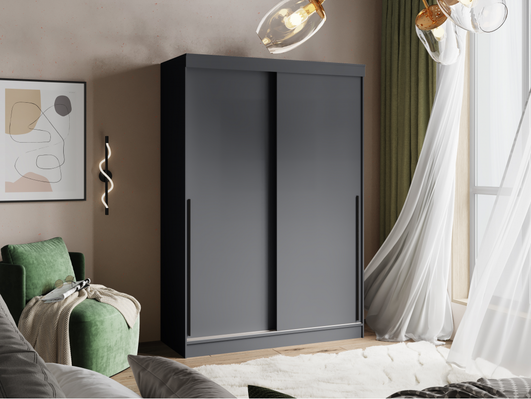 Шкаф-купе "Орион" 1,5 м. (Набор) Графит