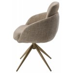 Стул ГРЕЙС (GRACE) 360 град. цвет БЕЖЕВЫЙ PENA-120 / G1229-3, ткань / ШАМПАНЬ каркас, ®DISAUR Стул ГРЕЙС (GRACE) 360 град. цвет БЕЖЕВЫЙ PENA-120 / G1229-3, ткань / ШАМПАНЬ каркас, ®DISAUR