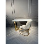 Стул обеденный Сиена MC885-BG-2, 62х57х90 см, бежевый/глянцевое золото