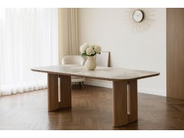 Стол BARK 180 цвет CA035, керамика / Орех, ®DISAUR