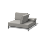 "Амальфия" трансформирующаяся лаунж-зона из алюминия, цвет графит