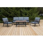 "Крокус" лаунж-зона 5-местная из алюминия, цвет темно-серый