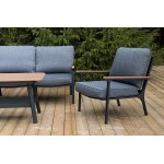 "Крокус" лаунж-зона 5-местная из алюминия, цвет темно-серый