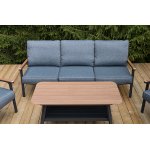 "Крокус" лаунж-зона 5-местная из алюминия, цвет темно-серый