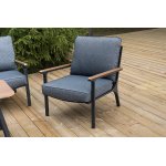 "Крокус" лаунж-зона 5-местная из алюминия, цвет темно-серый