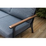 "Крокус" лаунж-зона 5-местная из алюминия, цвет темно-серый