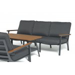 "Крокус" лаунж-зона 5-местная из алюминия, цвет темно-серый