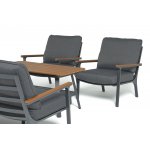 "Крокус" лаунж-зона 5-местная из алюминия, цвет темно-серый