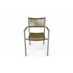 "Витория" плетеный стул из искусственного ротанга, цвет соломенный