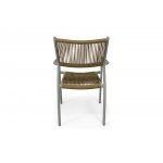 "Витория" плетеный стул из искусственного ротанга, цвет соломенный