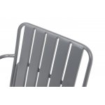 "Гелиос" стул стальной, цвет темно-серый