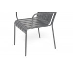 "Гелиос" стул стальной, цвет темно-серый