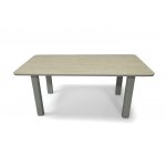 "Витория" обеденный стол из алюминия, столешница из искусственного камня "Витория" обеденный стол из алюминия, столешница из искусственного камня