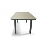 "Витория" обеденный стол из алюминия, столешница из искусственного камня "Витория" обеденный стол из алюминия, столешница из искусственного камня