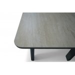 "Витория" обеденный стол из алюминия, столешница из искусственного камня "Витория" обеденный стол из алюминия, столешница из искусственного камня