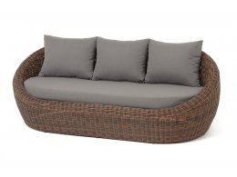 "Барселона" диван из искусственного ротанга трехместный, цвет коричневый "Барселона" диван из искусственного ротанга трехместный, цвет коричневый