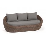 "Барселона" диван из искусственного ротанга трехместный, цвет коричневый "Барселона" диван из искусственного ротанга трехместный, цвет коричневый