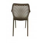 "Беллини" стул пластиковый, цвет бежево-коричневый