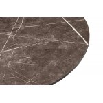 "Каффе" стол из HPL круглый Ø70см, цвет "серый мрамор", подстолье стальное