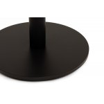 "Каффе" стол из HPL круглый Ø70см, цвет "серый мрамор", подстолье стальное