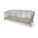 "Прато" диван трехместный из искусственного ротанга, цвет светло-серый, каркас под дерево (холодно-бежевый) "Прато" диван трехместный из искусственного ротанга, цвет светло-серый, каркас под дерево (холодно-бежевый)