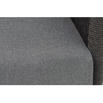 "Джелло" лаунж-зона 5-местная плетеная из роупа (веревки), каркас алюминиевый темно-серый, роуп темно-серый