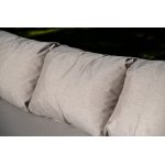 "Верона" лаунж-зона 5-местная плетеная из роупа (веревки), каркас алюминиевый белый, роуп бежевый