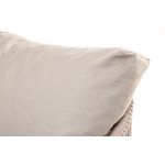 "Верона" лаунж-зона 5-местная плетеная из роупа (веревки), каркас алюминиевый белый, роуп бежевый