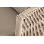 "Верона" лаунж-зона 5-местная плетеная из роупа (веревки), каркас алюминиевый белый, роуп бежевый