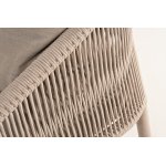 "Верона" лаунж-зона 5-местная плетеная из роупа (веревки), каркас алюминиевый белый, роуп бежевый