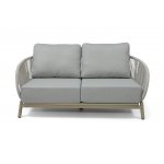 "Прато" диван двухместный из искусственного ротанга, цвет светло-серый, каркас под дерево (холодно-бежевый) "Прато" диван двухместный из искусственного ротанга, цвет светло-серый, каркас под дерево (холодно-бежевый)