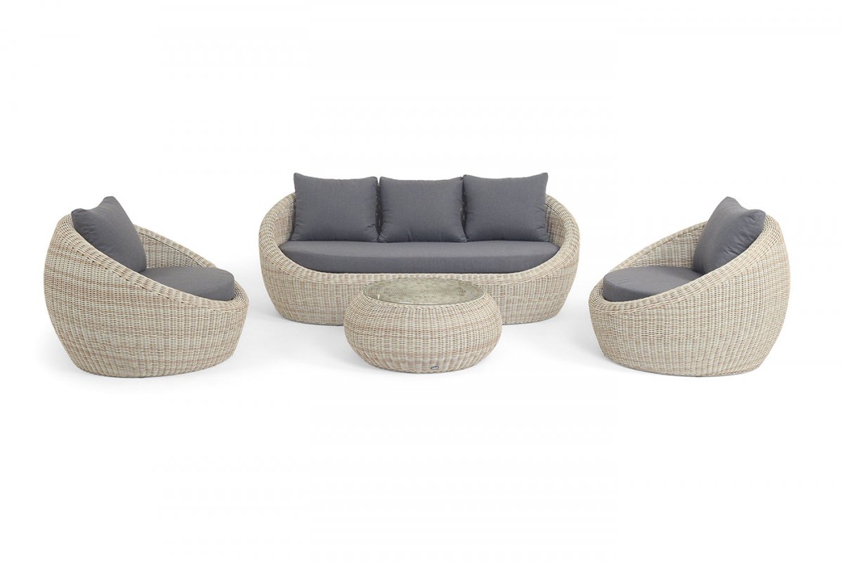 "Барселона" лаунж-зона из искусственного ротанга, цвет бежевый "Барселона" лаунж-зона из искусственного ротанга, цвет бежевый