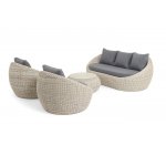 "Барселона" лаунж-зона из искусственного ротанга, цвет бежевый "Барселона" лаунж-зона из искусственного ротанга, цвет бежевый