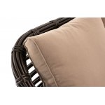 "Ницца" диван из искусственного ротанга трехместный, цвет бронзовый