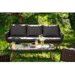 "Прованс" лаунж-зона плетеная из искусственного ротанга, цвет коричневый "Прованс" лаунж-зона плетеная из искусственного ротанга, цвет коричневый