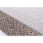 "Капучино Сингл" лаунж-зона из искусственного ротанга (гиацинт), цвет серый