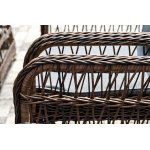 "Цесена" обеденная группа плетеная из искусственного ротанга, цвет коричневый