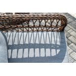 "Цесена" обеденная группа плетеная из искусственного ротанга, цвет коричневый