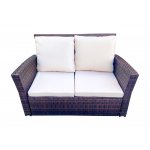 "Портленд" лаунж-зона из искусственного ротанга на 4 персоны, цвет коричневый