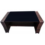 "Портленд" лаунж-зона из искусственного ротанга на 4 персоны, цвет коричневый