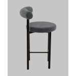 Стул полубарный Флорео букле темно-серый