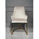 Стул обеденный Сиена MC885-BG-2, 62х57х90 см, бежевый/глянцевое золото