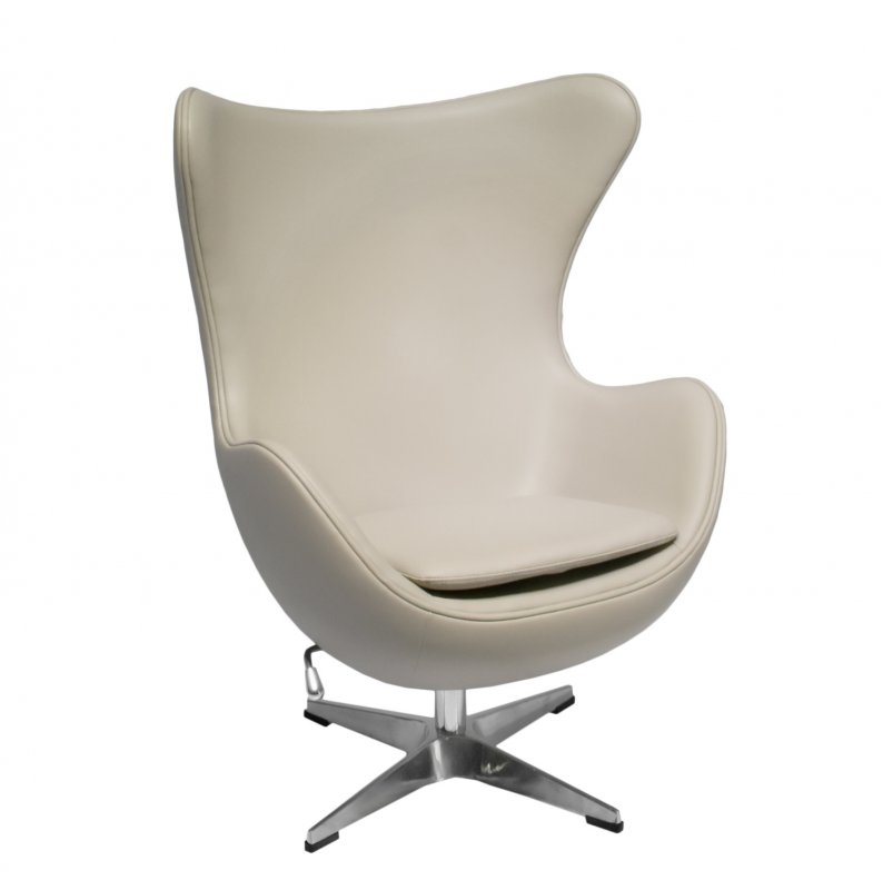 Кресло EGG STYLE CHAIR латте, экокожа Кресло EGG STYLE CHAIR латте, экокожа
