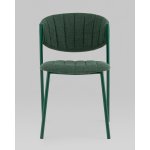 Стул Харпер ткань рогожка зеленый каркас зеленый полуглянцевый муар